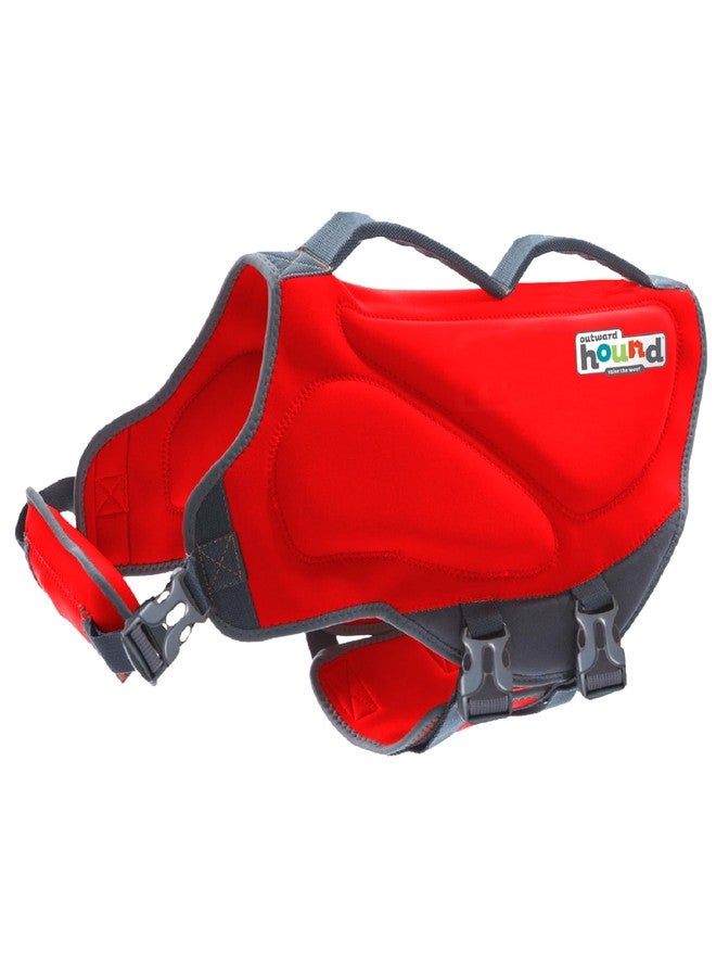 Outward Hound Dawson Swim Dog Life Jacket, High-Performance Neoprene Dog Life Vest for Swimming, Boating, and Water Safety, Medium, Red - Image 1